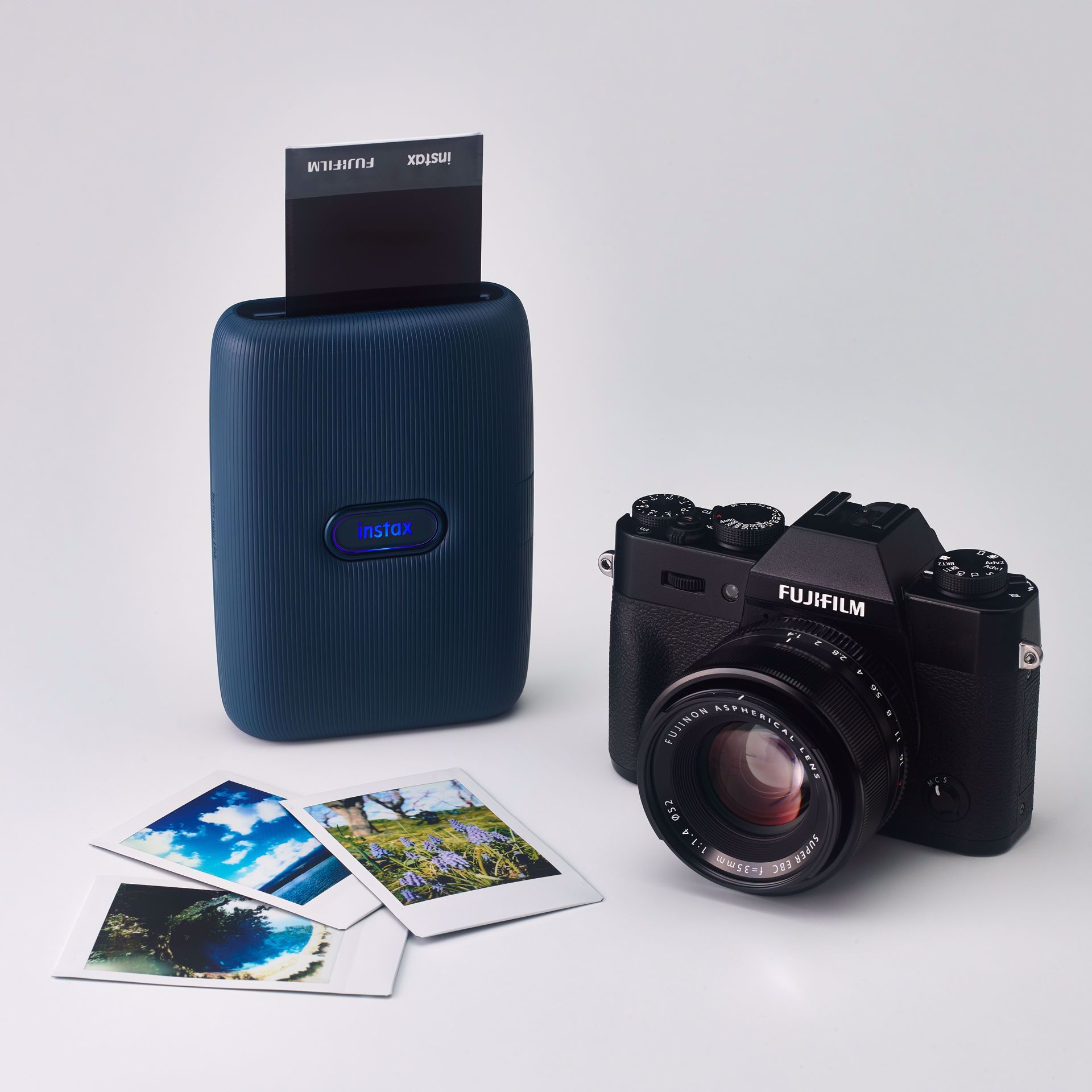 Компактный фотопринтер fujifilm instax link dark denim обзор